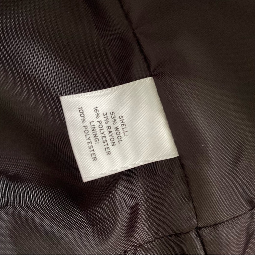 Halogen Aubergine Wool Blend Jacket Euc - image 5